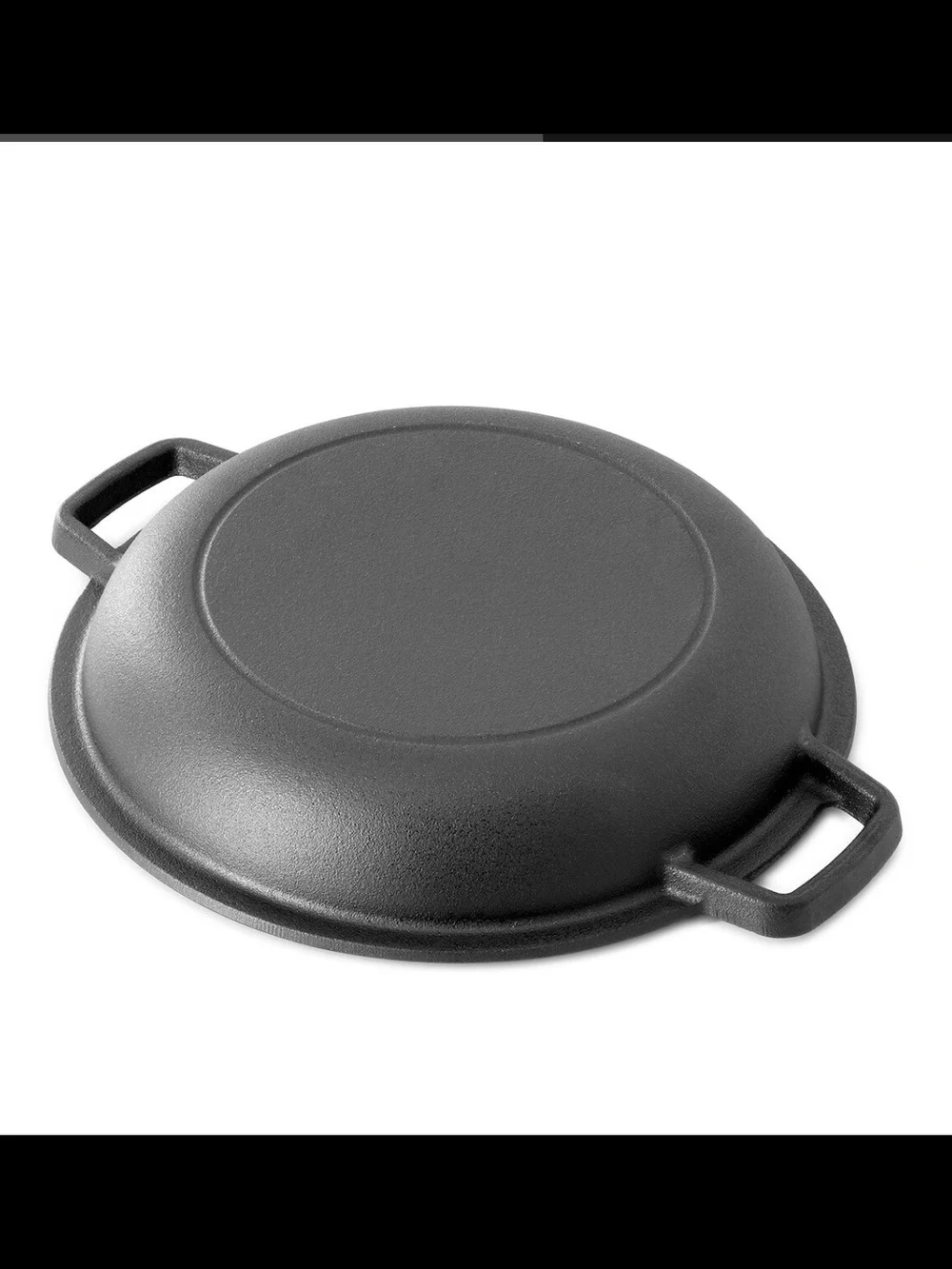Black Cast Iron Dutch Oven - Versatile Stockpot for Stovetop & Oven